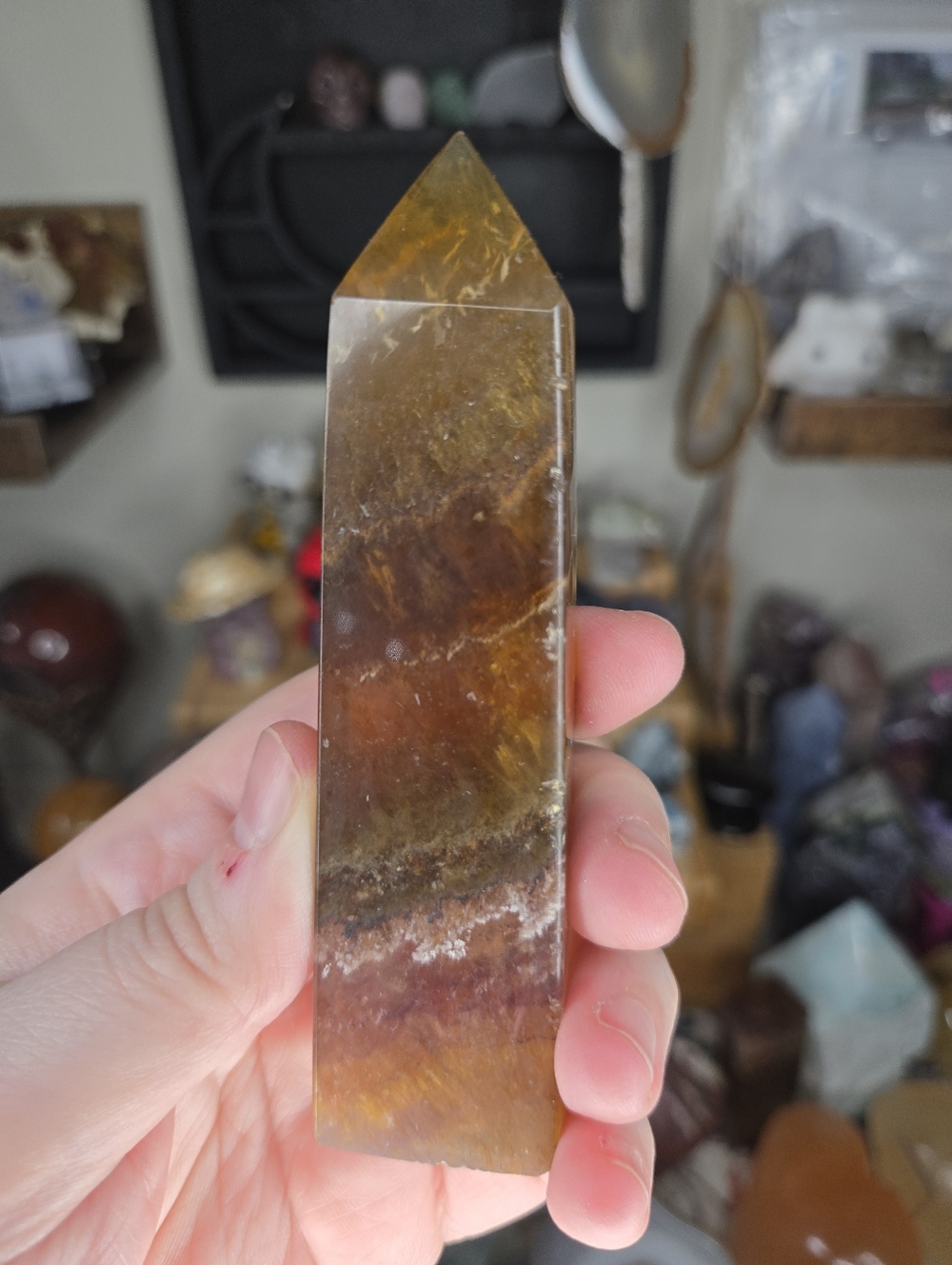Garden Fluorite Crystal Point Tower